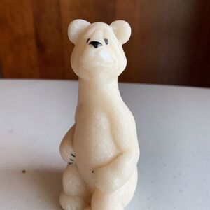 Quarry Critters Polar Bear “Poncho” Composite Stone 4.5”x1.5”